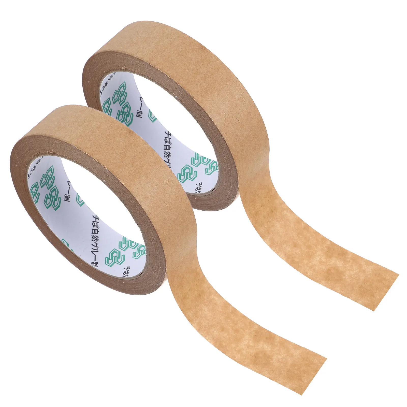 2 Rolls Writable Kraft Paper Packing Tape Heavy Duty Self Adhesive Sealing Tape for Boxes Packaging Shipping Mailing DIY