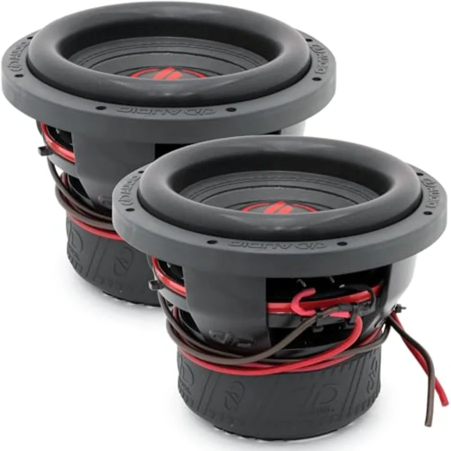 

Subwoofers pair for car audio, polypropylene cone, black, 3000W peak power, dual 2-ohm voice coils, 10-inch