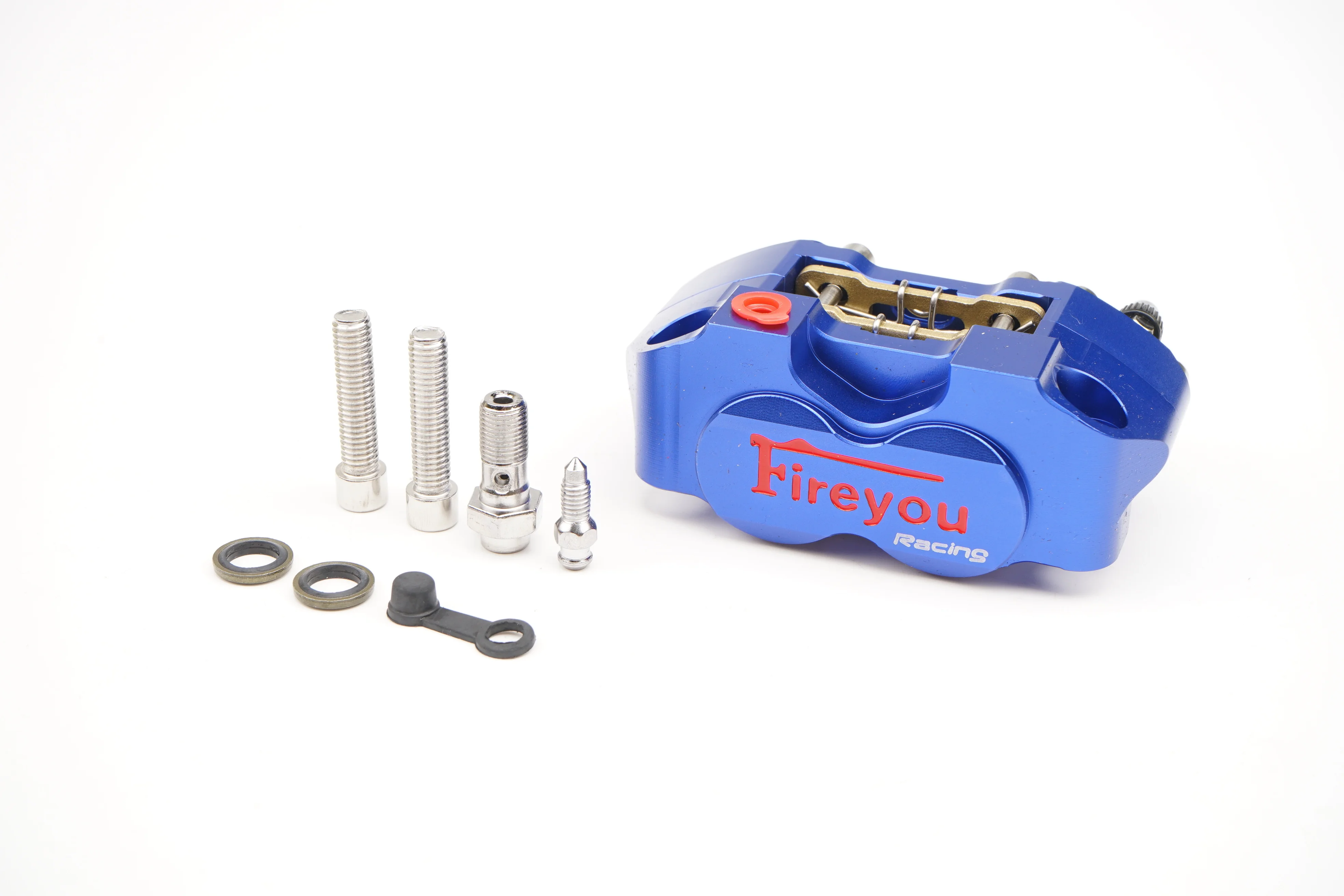 Scheibenbremssattel Moto vorne 4 Kolben Radialmontage 82mm RPM für Yamaha Kawasaki Scooter Rsz Jog Force Dirt Bike GROM
