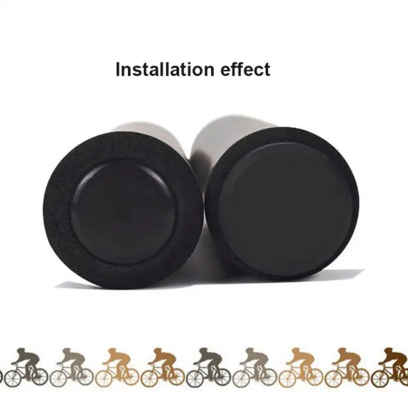 1 Pair Mountain Bike Bar Plugs MTB Road Bicycle Handlebar End Plugs Handlebar Caps Plastic PVC Handle Grip Bar End Stoppers