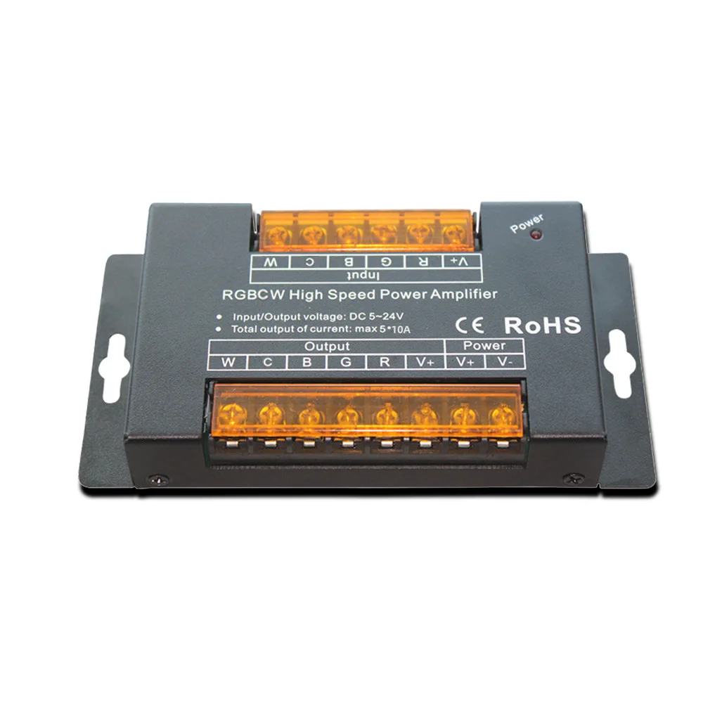 5CH LED Amplifier 5V 12V 24V DC 4CH Power Repeater For SMD 5050 2835 Single Color WW CW RGB CCT RGBW RGBWW RGBCCT Strip Lights