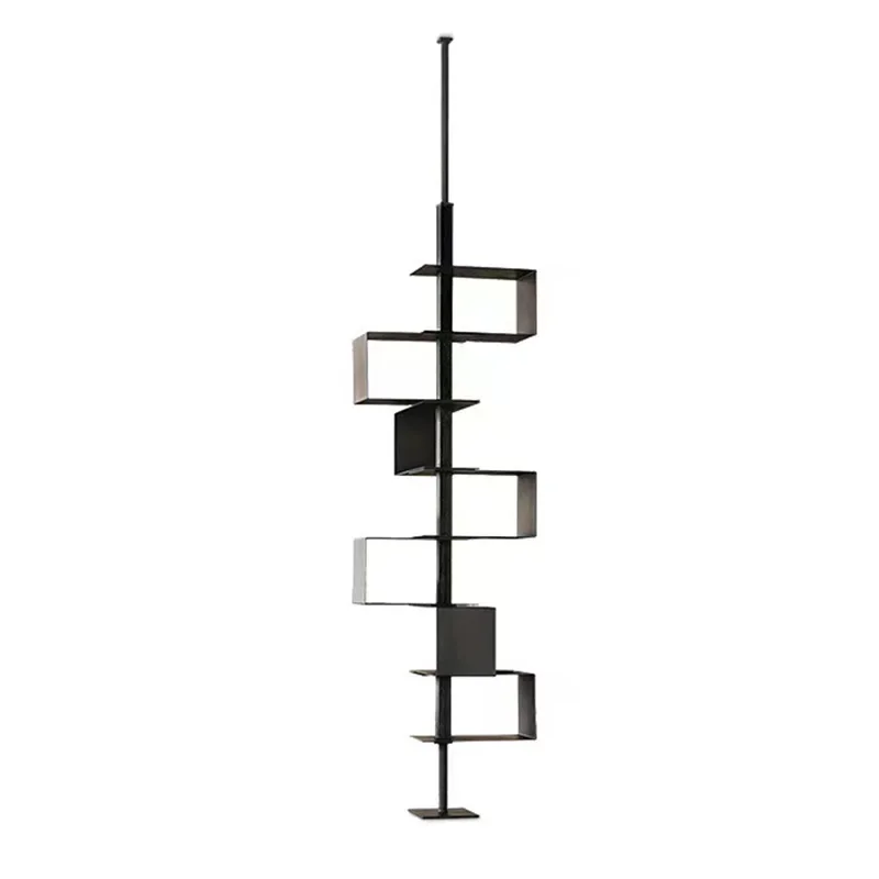 

Floor-to-ceiling bookcase, minimalist shelf, display rack, entrance storage rack, decorative rack.