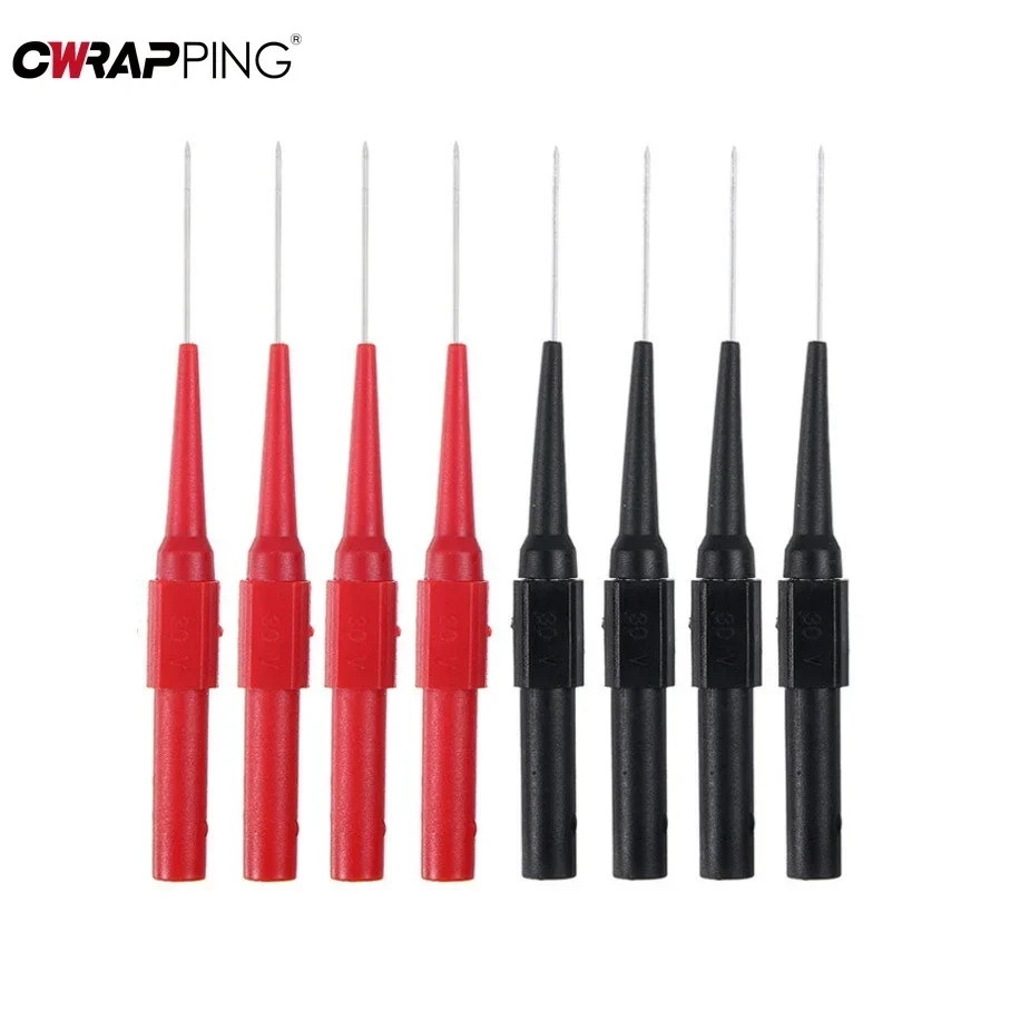 30V Car Tip Probes Diagnostic Tools Auto Multimeter Test Leads Extention Back Piercing Needle Tip Probes Mechanical Tools