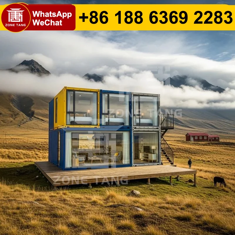 

Prefabricated Rural Cabin Modular Homes Convenient Flat Pack House Container Buildings Customize Pattern Prefab Home Detachable