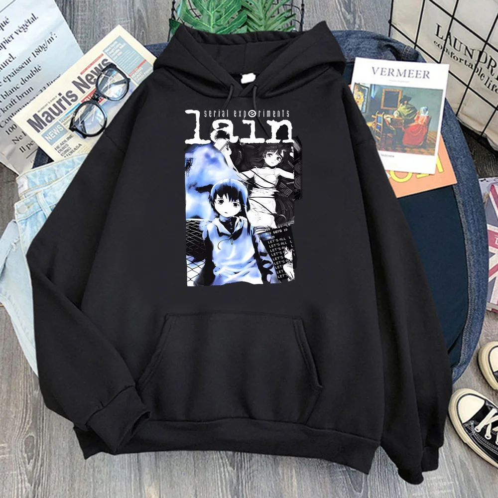Serial Experiments Lain womens hoodies harajuku hoodie womens fashion y2k fashion unisex Sport Coat
