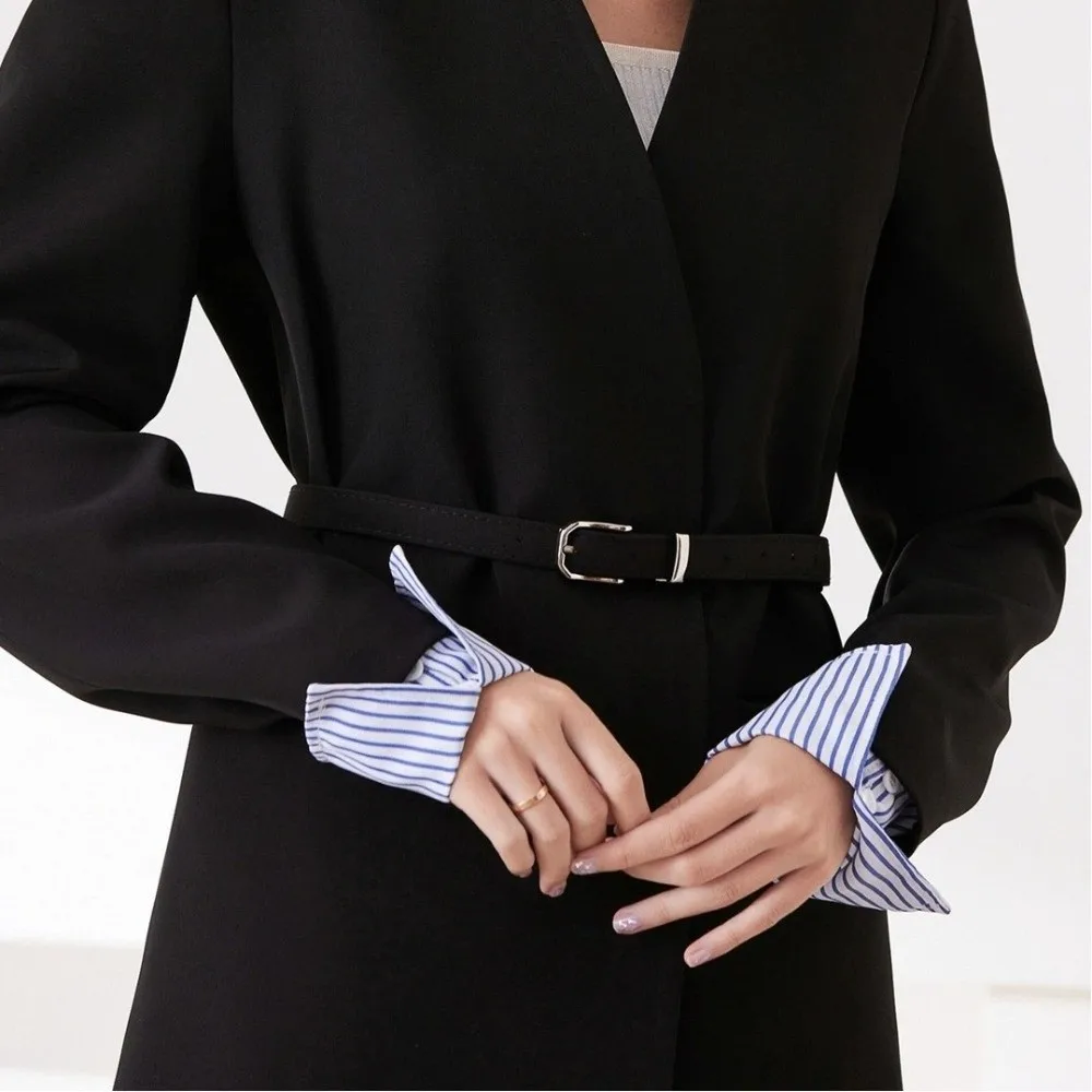 Striped Detachable Sleeves Cuff Extension Arm Decor Shirt Fake Cuffs Sweater Clothing Fake Hand Sleeves Women