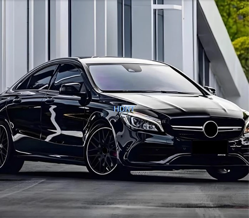 Car Styling Front Lip Shovel Racing Grille Fog Lamp Eyebrow Bumper Wind Knife Blade For Mercedes-Benz CLA Class CLA45 2016-2019
