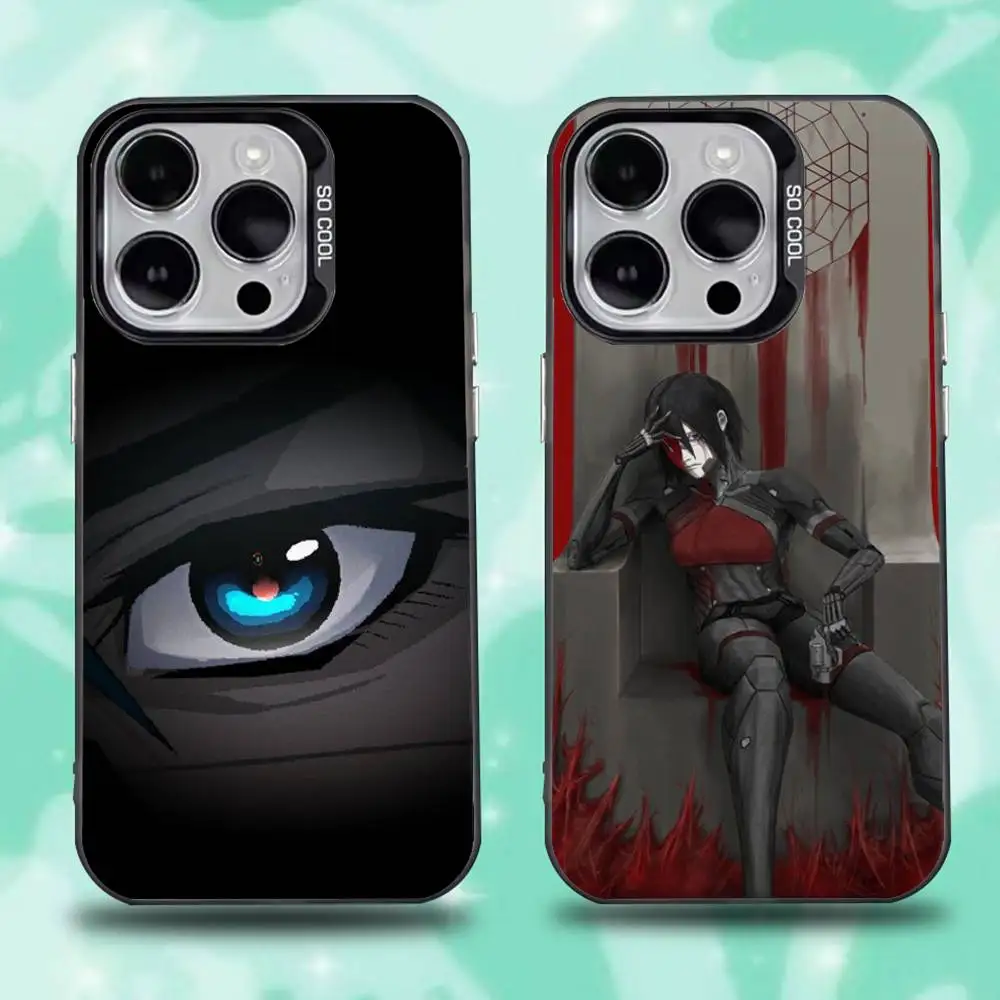 

Signalis Elster Ariane Cool For iPhone 17,16,15,14,13,12,11,Pro,Max,Plus,E,Air,Mini Anti Fall Black Matte Hard Bumper Phone Case