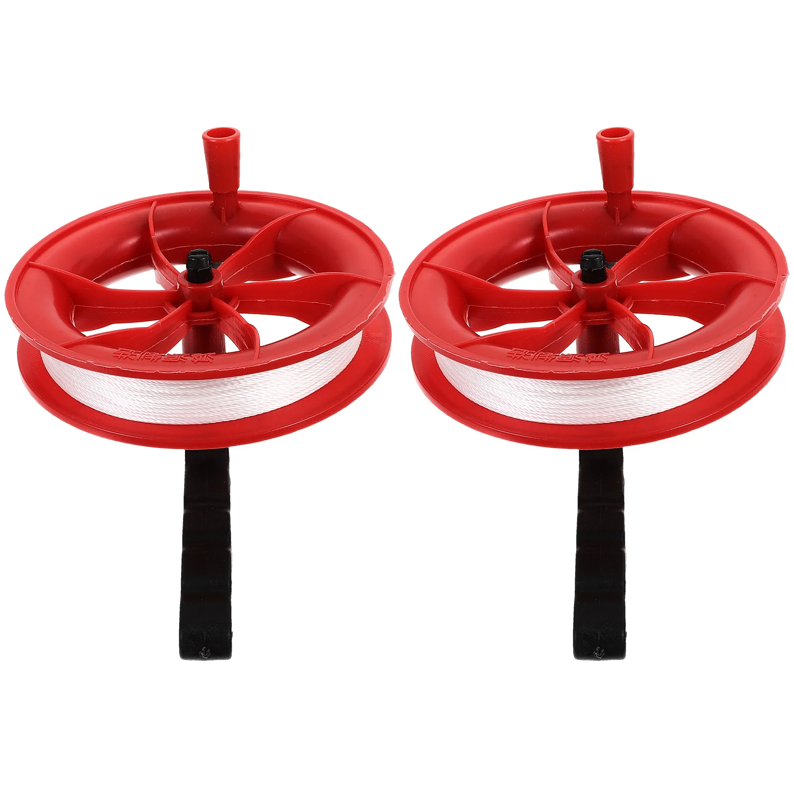 2 Pcs Kite Line Wheel Reel Sports Tool Handle Cord Outdoor Accessories Plastic Winder Child