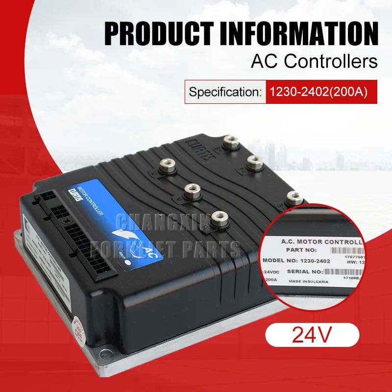 Controlador de Motor de alta calidad, dispositivo de control de corriente alterna de 1230 a 1230 (200A) 2402, Curtis 7800400002