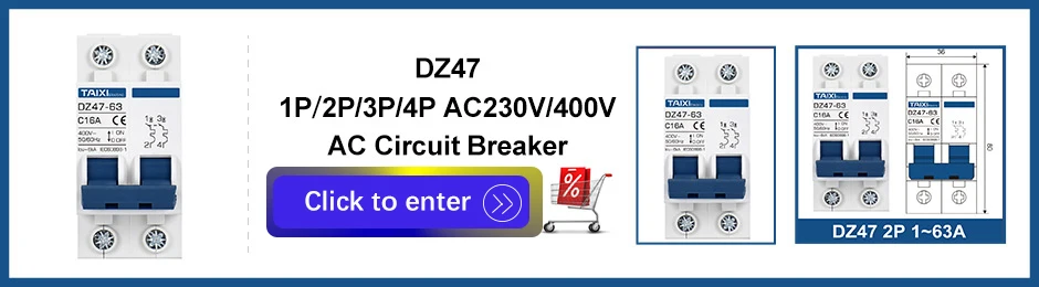 DC 12V 24V 48V 36V 72V MCB Batterie Auto Schutz Mini Leistungsschalter DZ47 Positive und negative Pole Schutz Schalter Isolator – Detail 5