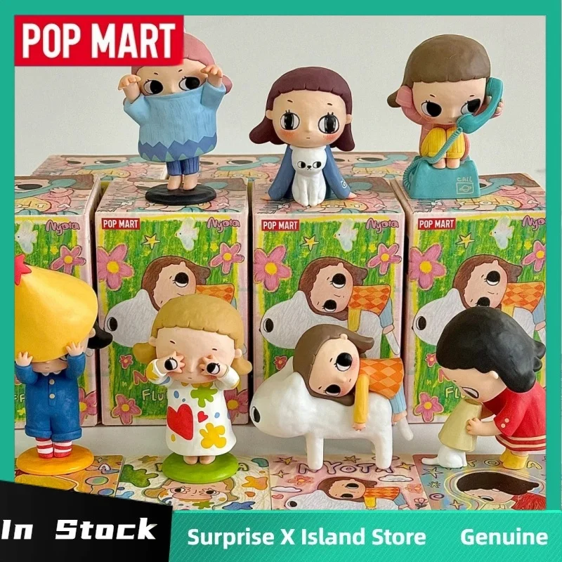 

Подлинная слепая коробка Nyota Fluffy Life Series Kawaii, загадочная коробка-сюрприз Nyota, настольная модель, игрушка, фигурка, подарок для девочки