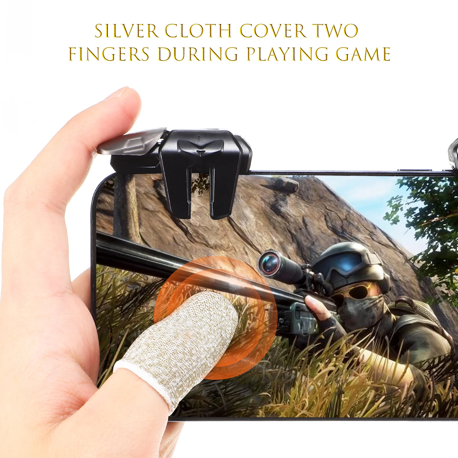 Auxiliary Button Mobile Triggers Gaming Controllers Ergonomic Game Finger Sleeve