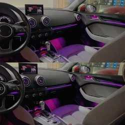 For 2014 to 2018 Audi A3 luminous air outlet  LED carbon fiber luminous decorative panel  RGB 256 color ambient light