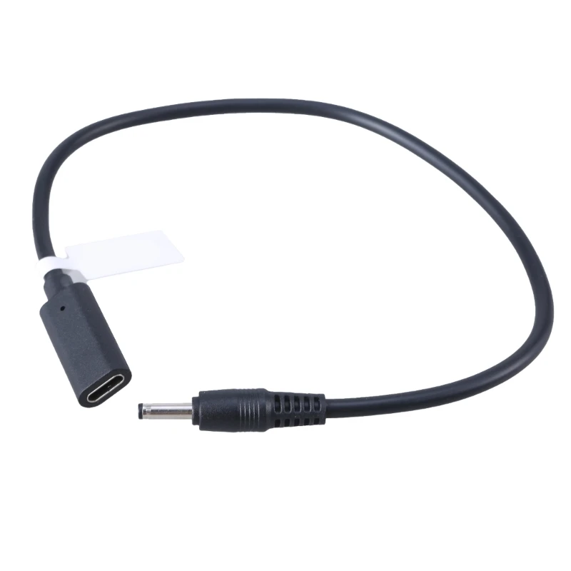 30cm Type C to 3.5mmx1.35mm Power Cord Wire Supports Up to 9V/12V/15V/20V 3A Dropship