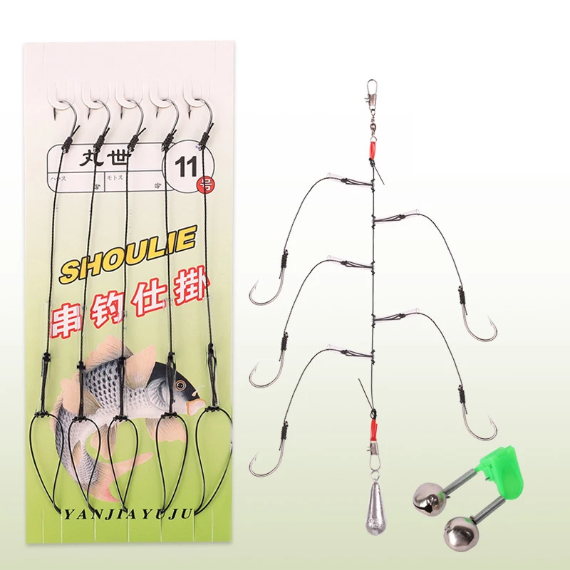 Anti-entanglement String Hook Ise Ni Fish Hook Sea Rod Casting Rod Set Fishing Sea Fishing Raft Rod Fishing Set