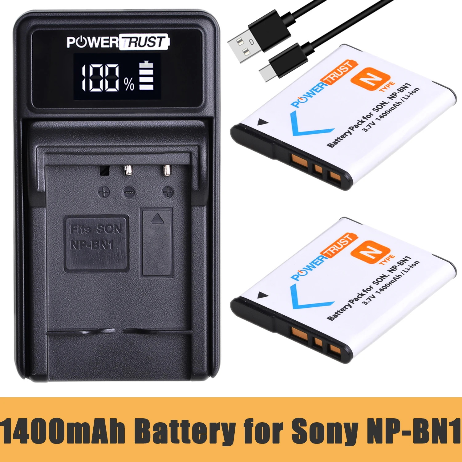 1400mAh NP-BN1 NPBN1 Bateria i ładowarka LED USB do Sony Cyber-shot DSC-QX10 QX100 QX10 T99 T110 WX5 TX5 TX7 TX9 W390 W380 W350