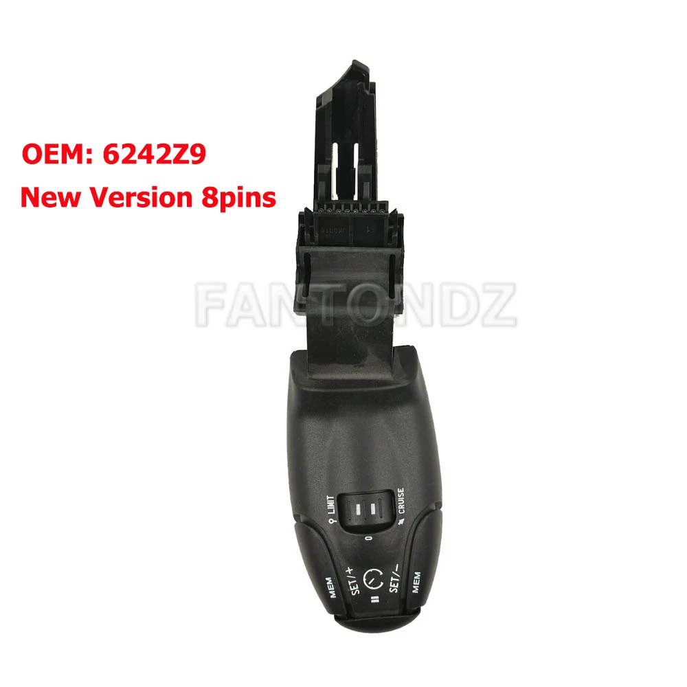 6242Z8 6242.Z9 Cruise Control Stalk Switch With Speed Limit For Peugeot 307 308 408 206 207 301 3008 for Citroen 6242Z9 6242.Z8