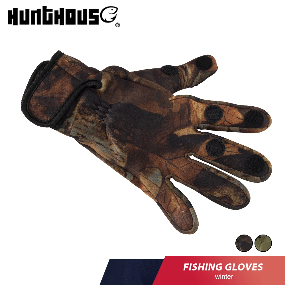 Guantes Tácticos Neopreno Dos Dedos – Protección PU para Pesca