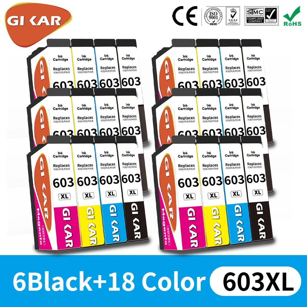 Cartucce di inchiostro GIKAR per compatibile EPSON XP-4155 XP-2150 XP-2100 XP-3155 XP-3100 XP-2105 XP-2155 XP-4100 WF-2870DWF WF-2830