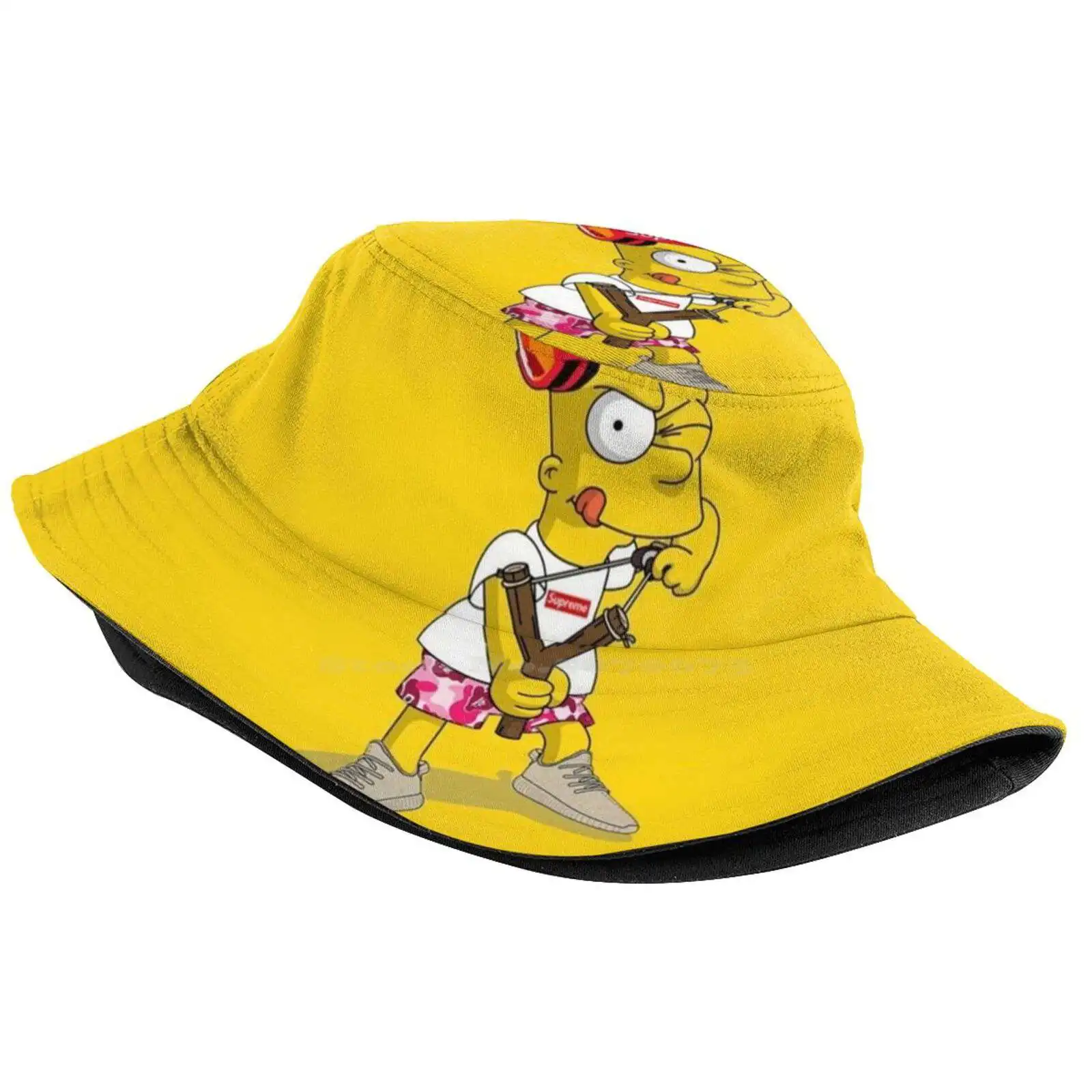 Bart Sun Cap Fisherman Hat Bucket Hats Art Bart Simsons The Simsons Cool Arl Supreem Bart