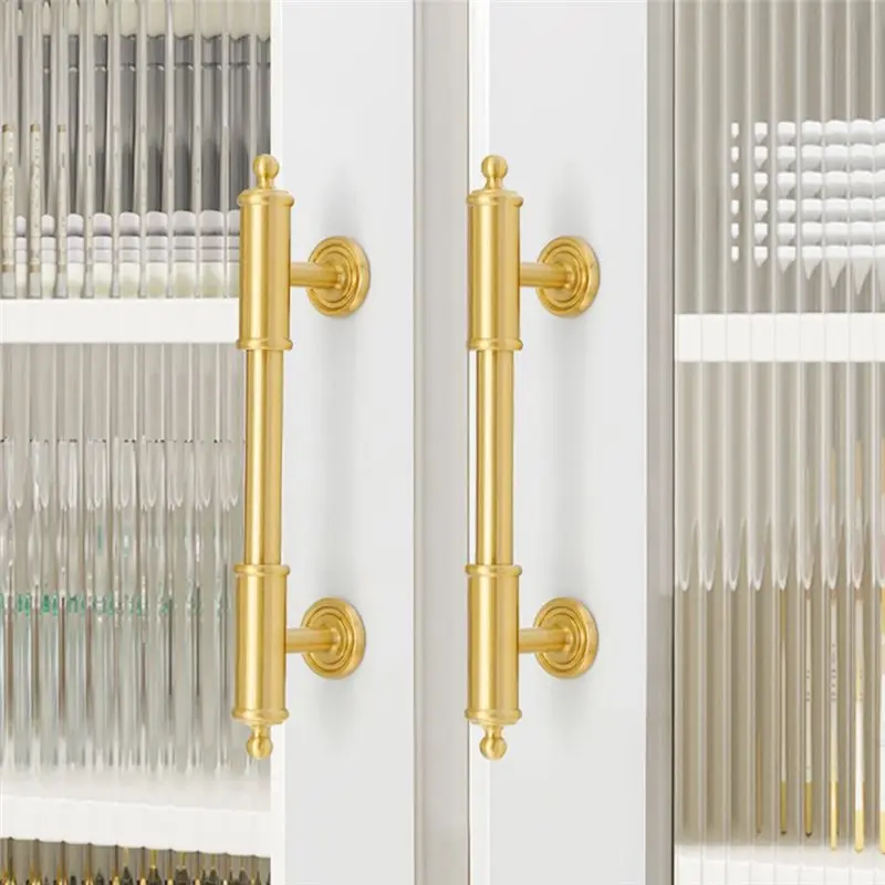 ABGE-European Style Gold Handles Hardware Bedroom Wardrobe Door Handles Kitchen Shoe Box Drawer Handles