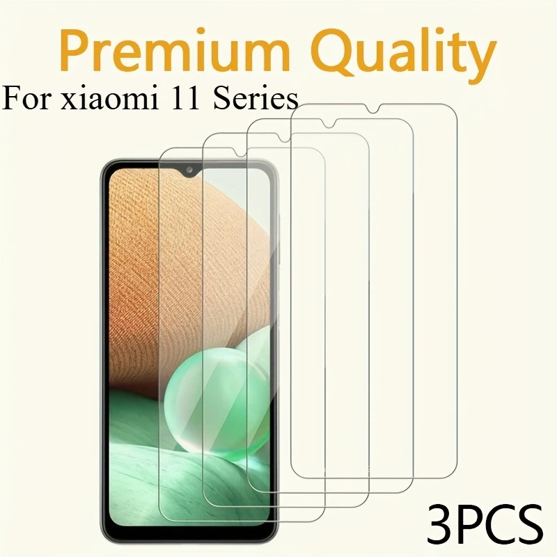 

3pcs Screen Protectors for Xiaomi 11 Lite Anti-Scratch For Xiami 11T Pro HD Film Anti-Shatter for Xiaomi 11 11i Tempered Glass