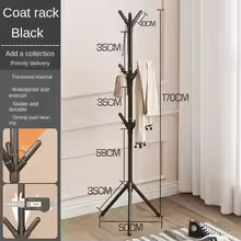 Modern Tree Branch Coat Rack in Sunlit Room