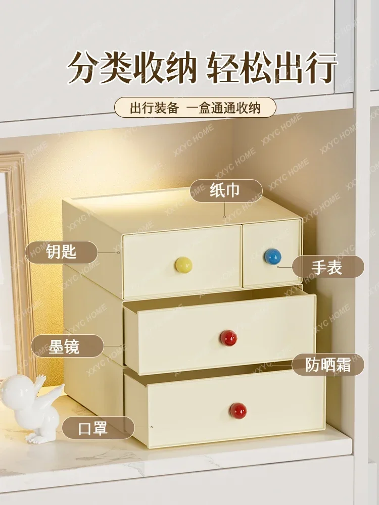 Entrance storage box, dopamine entry door key, mask shoe cabinet ornament, living room TV cabinet, drawer storage box