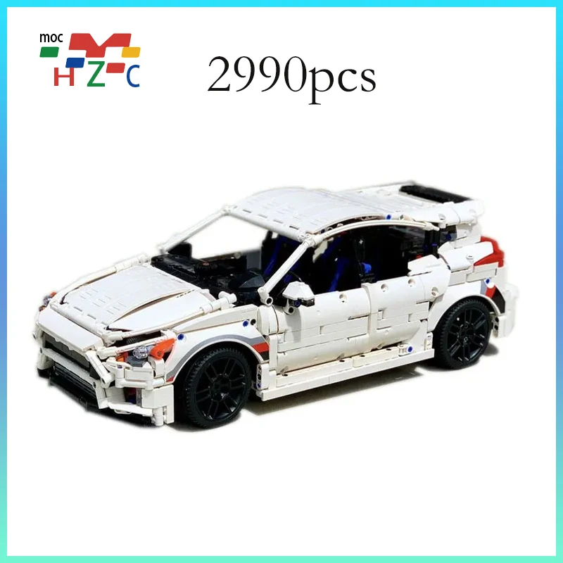 

White new RS MK3 electric sports car building block 2990 Car building block Parts Children's birthday toy Gift Moc-155217