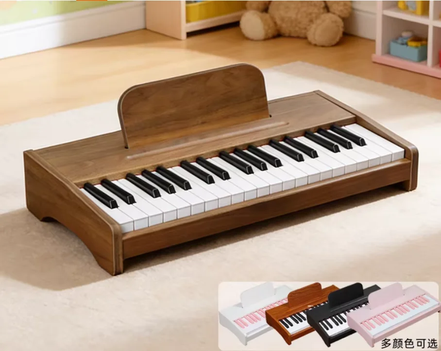 

Children's 37-Key Wooden Electronic Organ | Baby Music Enlightenment Piano | Professional Birthday Gift