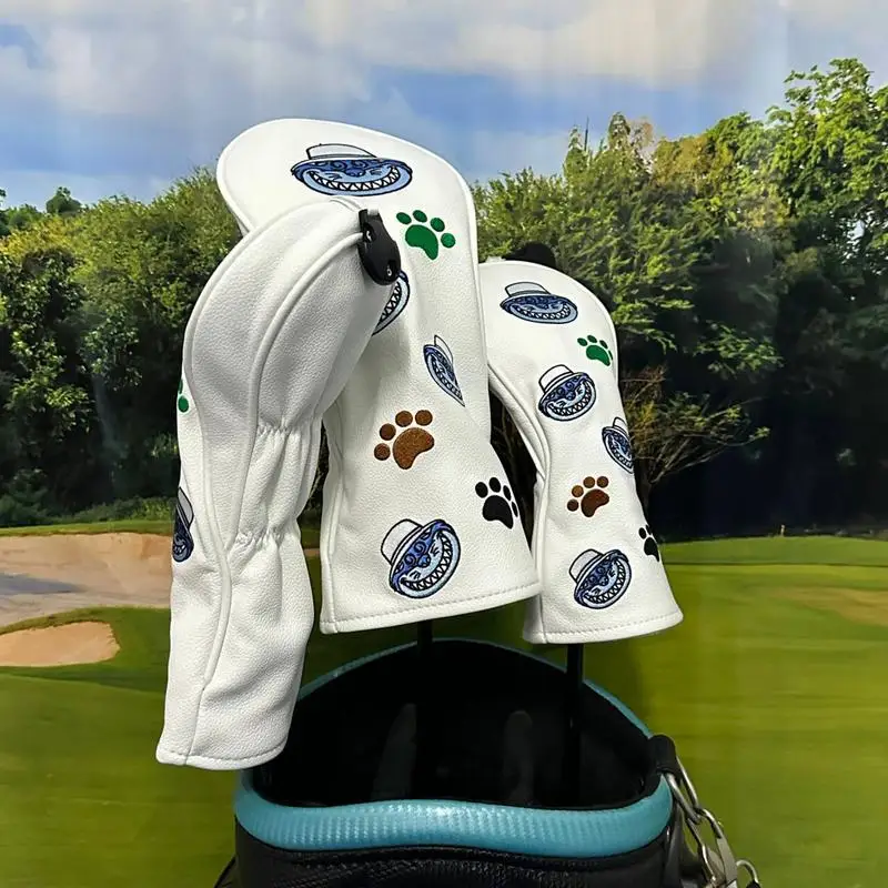 

Golf Club Cover 3pcs Golf Putter Head Cover Golf Club Wood Head Covers Golf Wood Head Covers Wood Headcover For Golfers