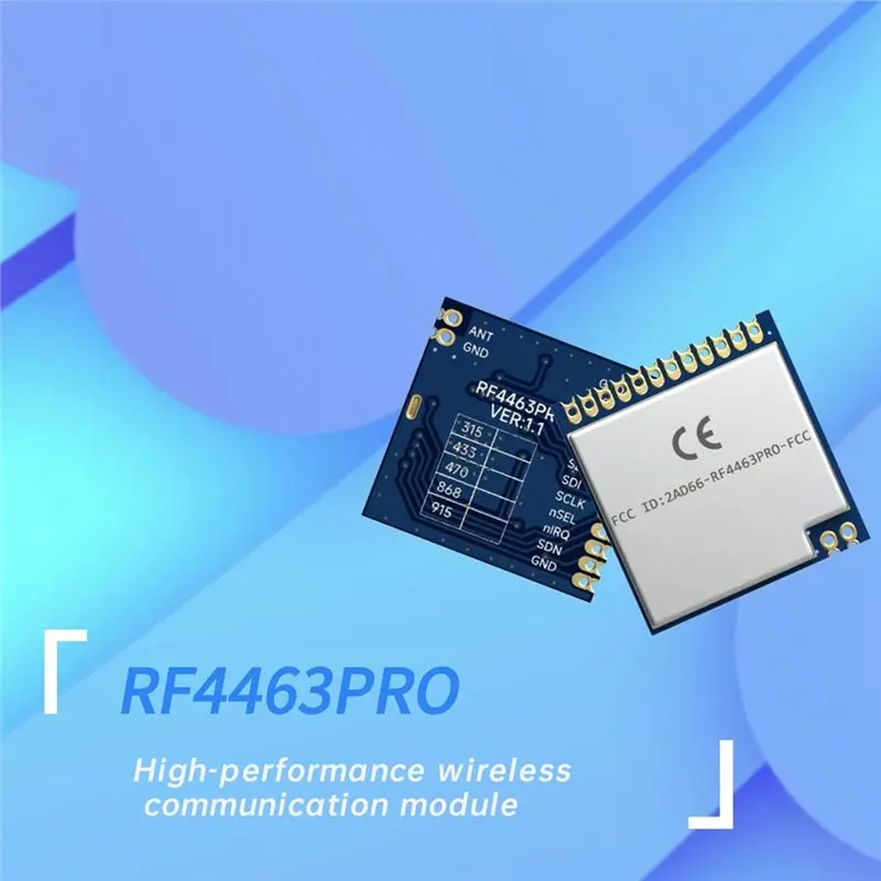 X64A-SI4463 Communication Module RF4463 PRO Wireless RF Module For Smart Homes/Remote Control/ Control Systems 915Mhz