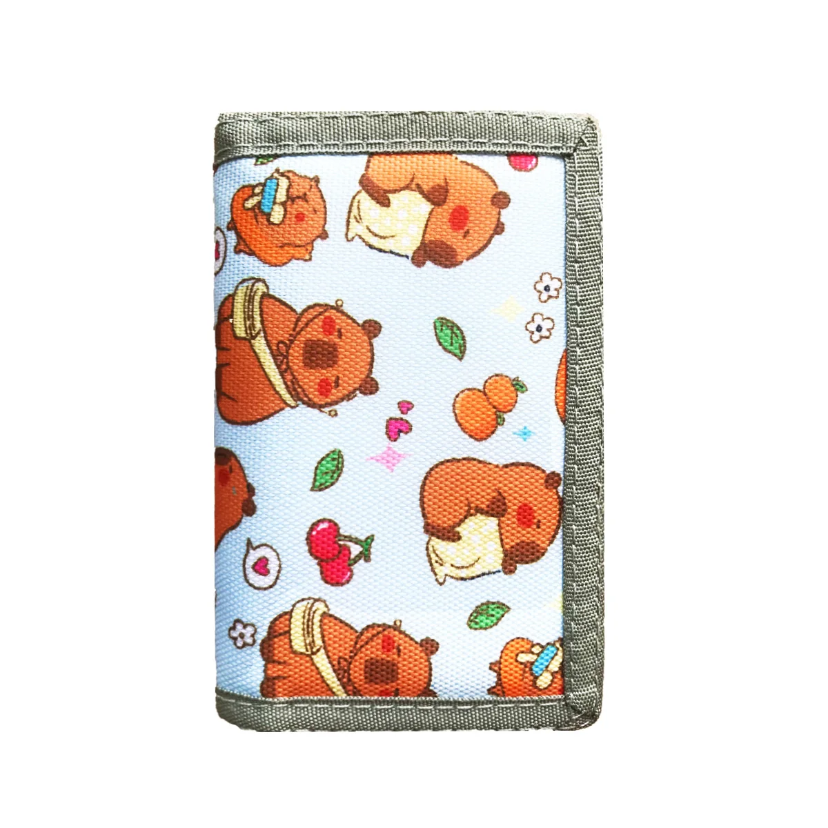 1pc Cute Cartoon Capybara Wallet for Girls Kawaii Trifold Money Organizer Lovely Purse Credit Card Clutch Wallets Handbag