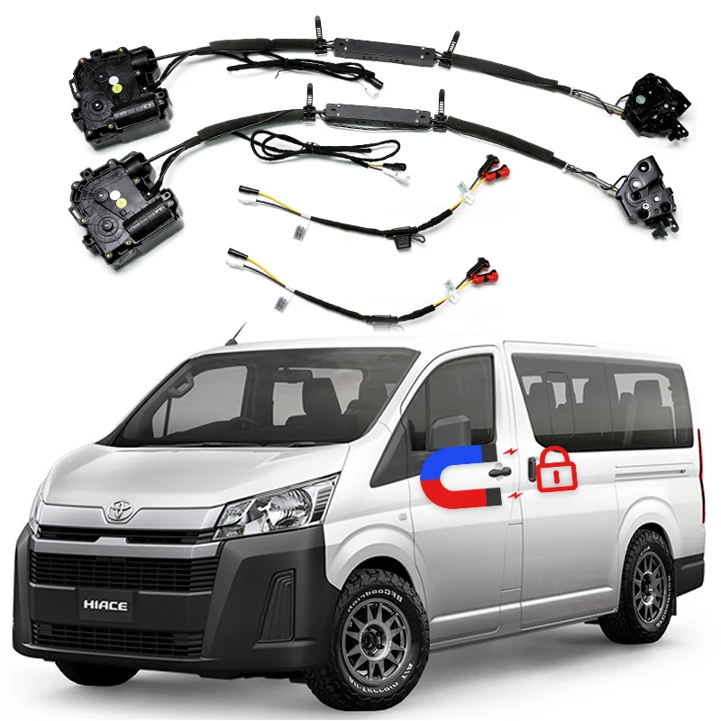 Para Toyota GranAce Majesty Granvia Hiace H300, puerta de succión eléctrica, cerradura mecánica original del coche, cerradura automática modificada.