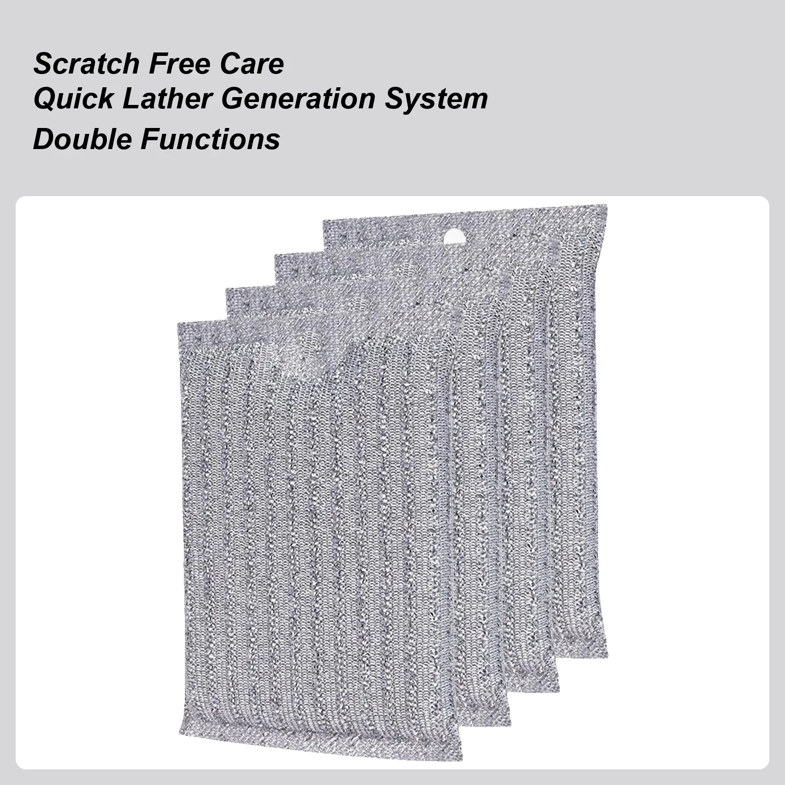 

Проволочная тряпка для мытья посуды, 4 шт., впитывающие скрубберы, многоразовая проволочная тряпка без царапин для посуды для ресторана, дома, кухни, плиты, кастрюли