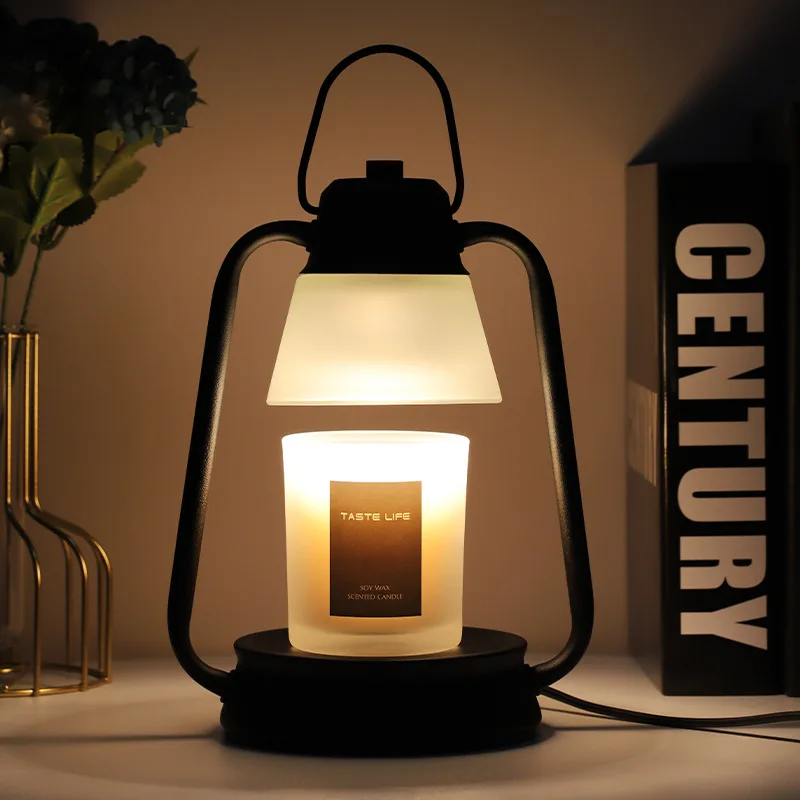 Aromatherapy Wax Melting Lamp Creative Bedside Cafe Table Light Hot Melt Warm Lamps Fragrance Candle Melting Retro Table Lights