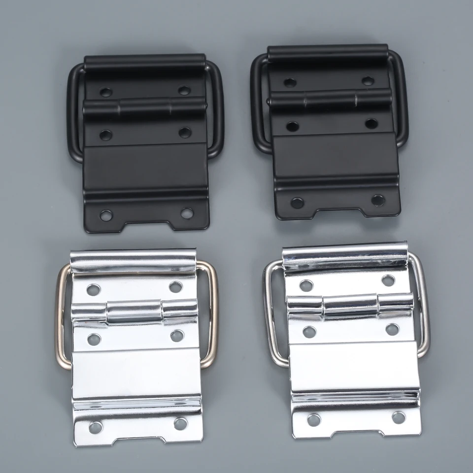 4 Pack 60 * 35mm Support Hinge with Ring 8 Holes Silver/Black Metal Support Back 4 Pack 60 * 35mm Support Hinge with Ring 8 Holes Silver/Black Metal Support Back
