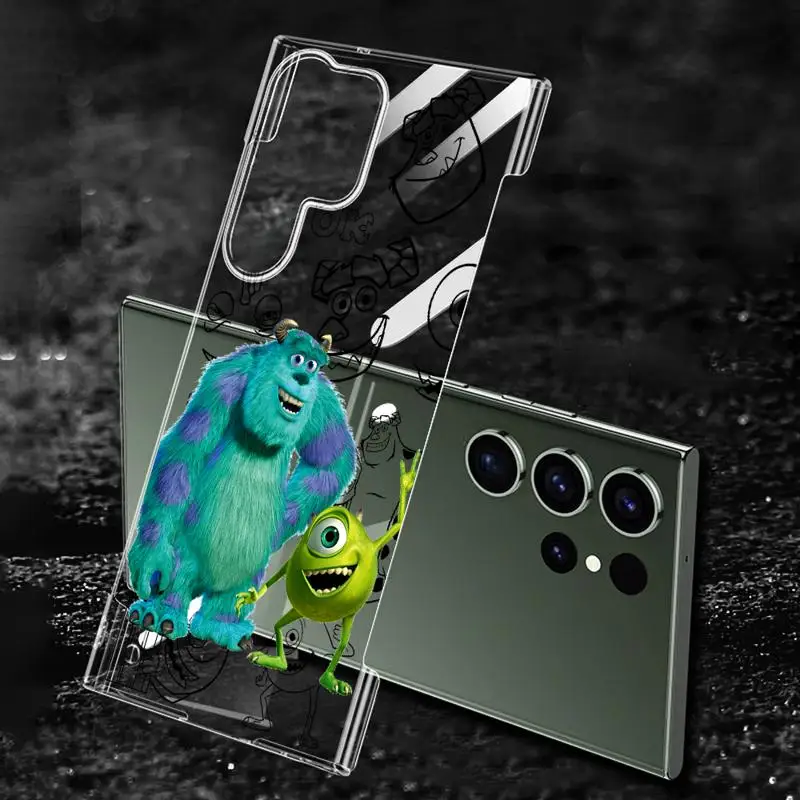 phone case for Samsung Galaxy S24 s23 Ultra FE cases s20 s21plus s22 borderless cooling clear funda Disney Monster Jame Sullivan