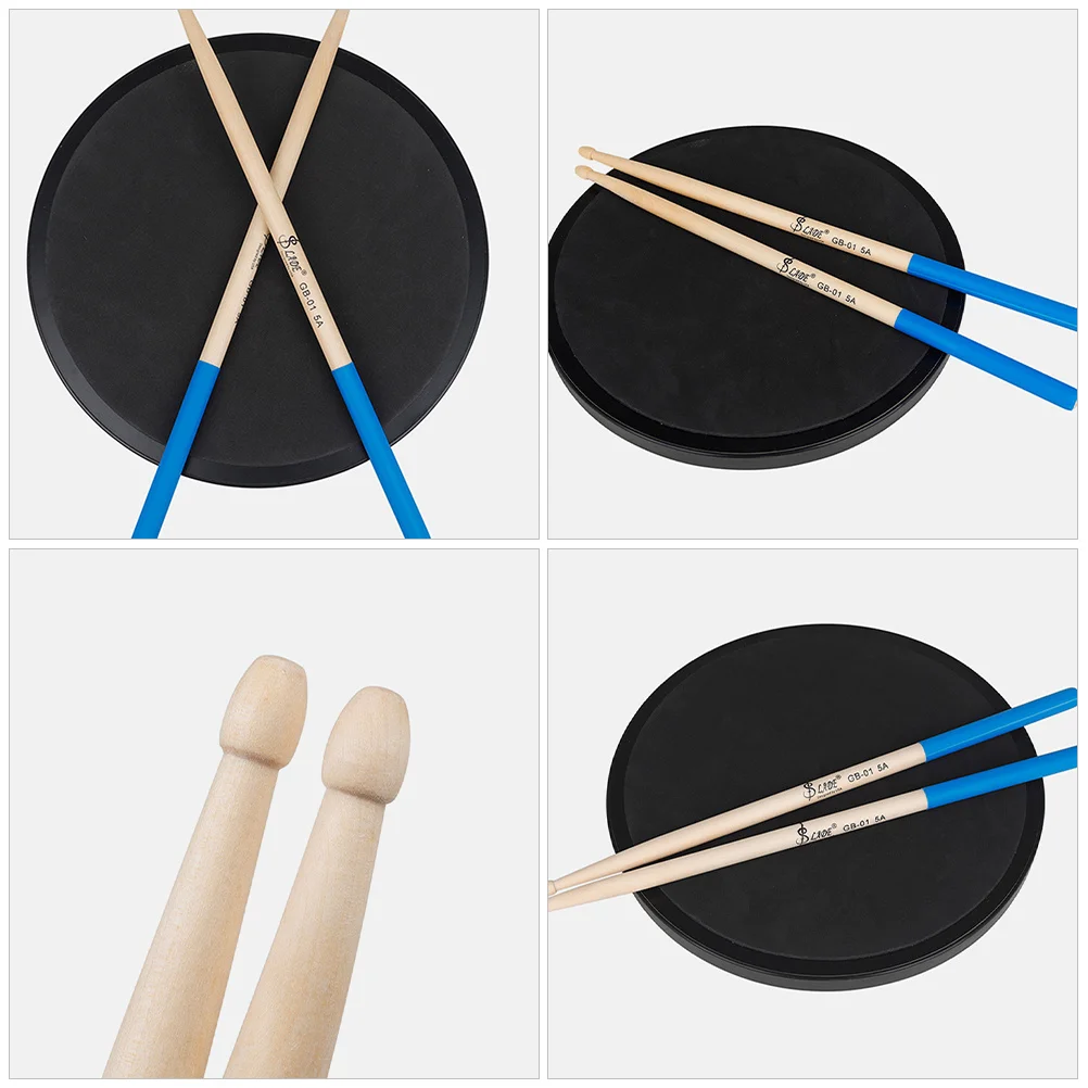 

3Pairs Wooden Drumsticks 5a Anti-Slip Drum Stick Replacement Practice Drumsticks for Teens Musical Performance