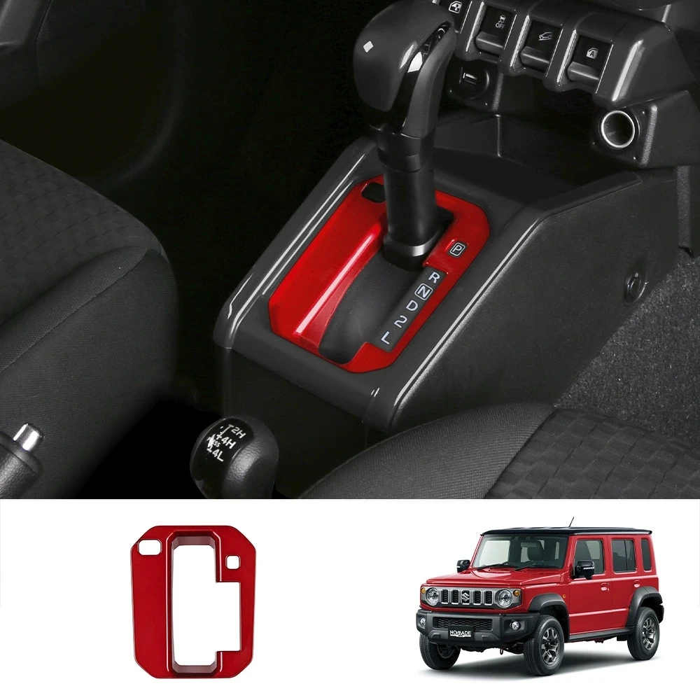 لسوزوكي جيمي نوميد 2025 2026 ABS ألياف الكربون والعتاد التحول غطاء لوحة الكسوة مركز التحكم فرملة اليد زر ملصق غطاء #5