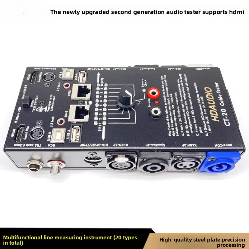 CT-20 Multifunction Cable Tester, Audio & HDMI Wire Tester with CT-04F Adapter