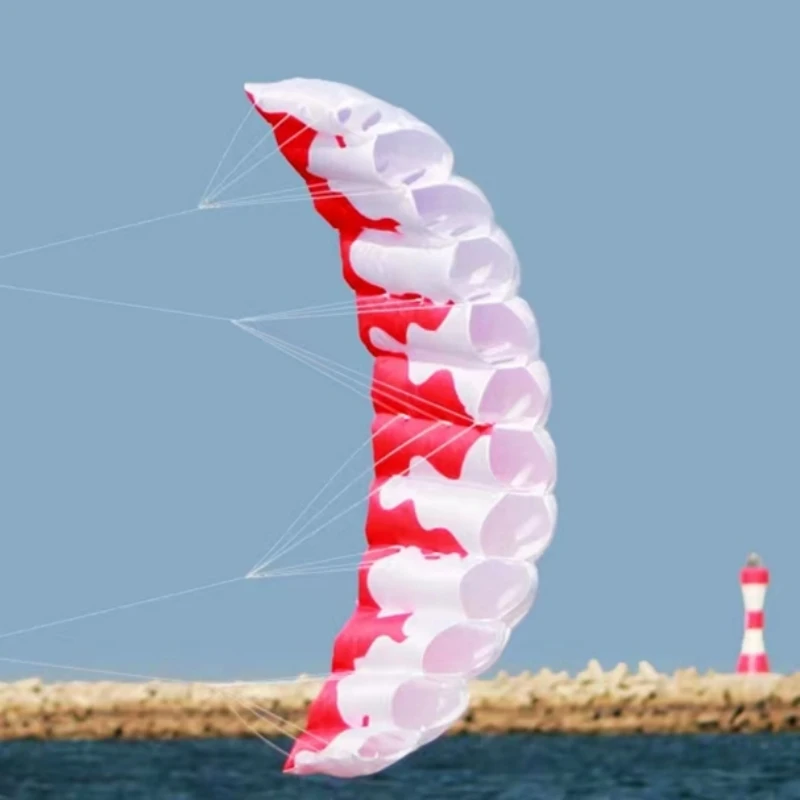 Nuevos cometas de 200cm de doble línea para adultos, pipas eléctricas para acrobacias, nuevo juguete para principiantes, kitesurf, baile de llama, calamar, rebote de aire hfly