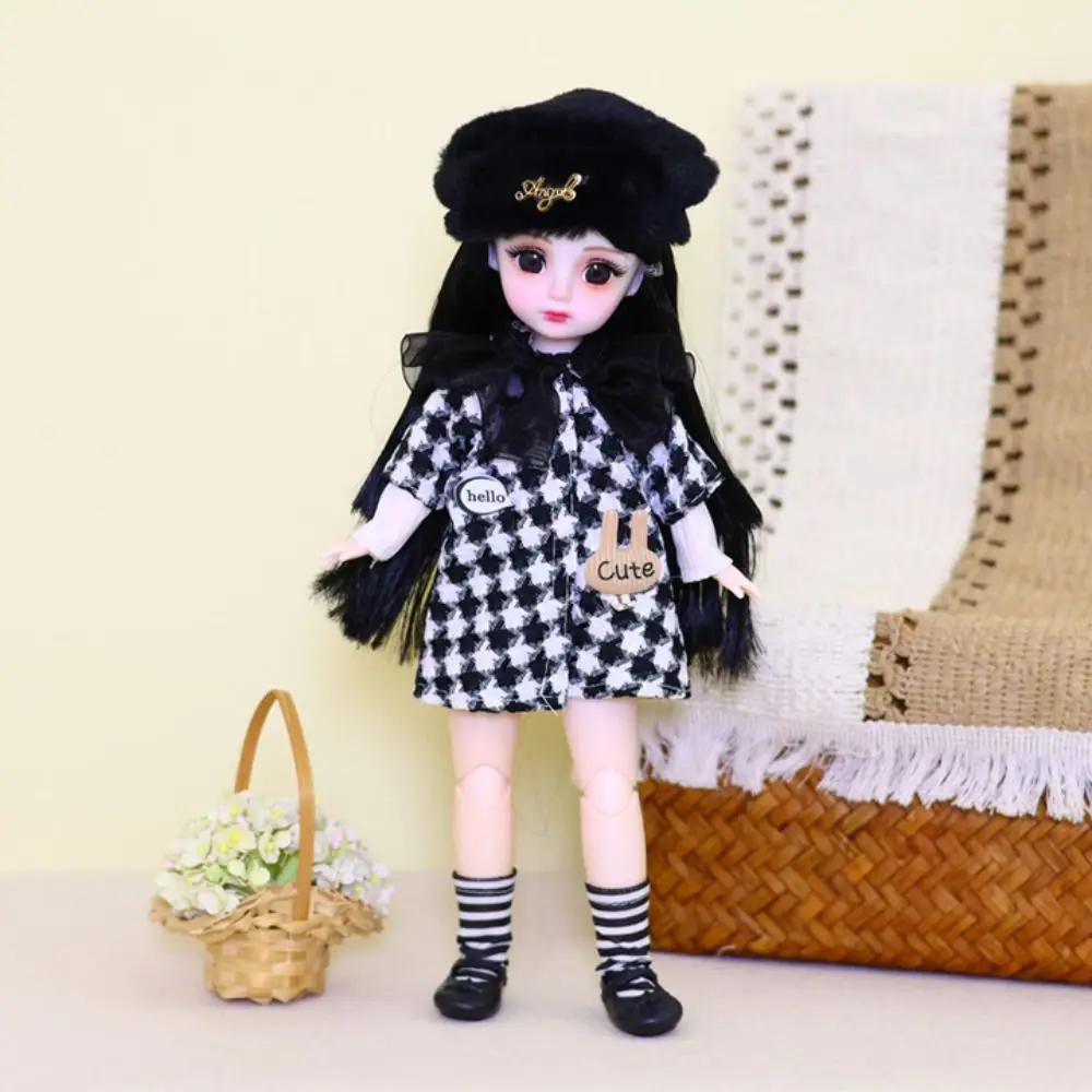 1/6 SD 30cm Bjd Doll with Clothes Long Hair Attractive Eyes Princess Dress Up BJD Dolls Anime with Wig Make Up
