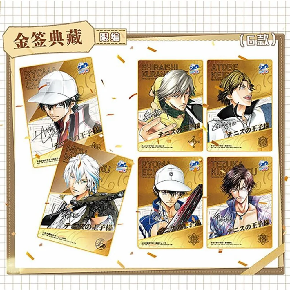 New Prince of Tennis Rare Collection Card Youth Passion Sports Competition Anime Exquisite Design Character Card Toy Peripheral