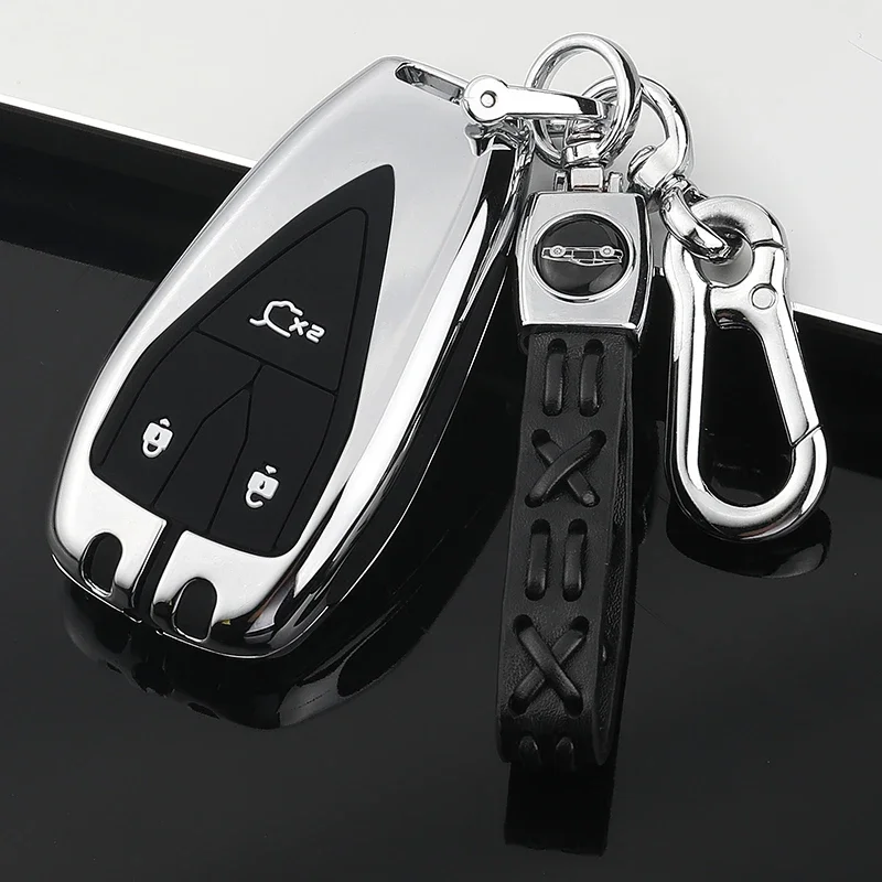 Metal key sleeve chain For Changan uni-t Car remote control protection shell buckle