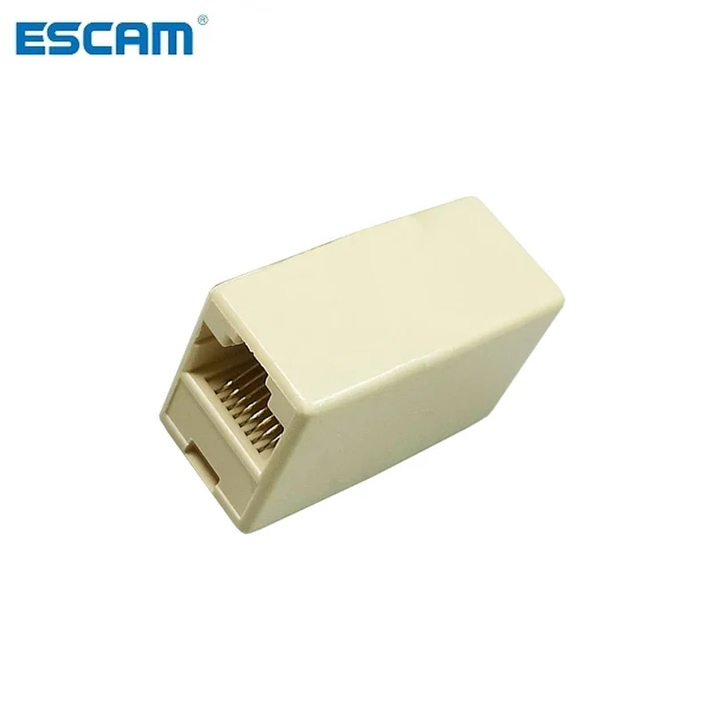 ESCAM CAT5 CAT5e Ethernet-адаптер 8P8C RJ45 Разъем Сетевой удлинительный кабель-адаптер для Ethernet-кабеля «мама-мама»