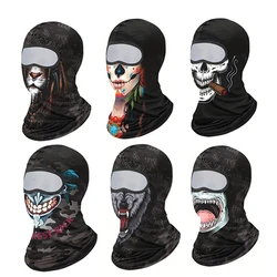 Balaclava Mask For Men Cycling Cap Motorcycle Sun Protection Full Face Cover Fishing Hat Bicycle Bike Bandana Neck Gaiter Black