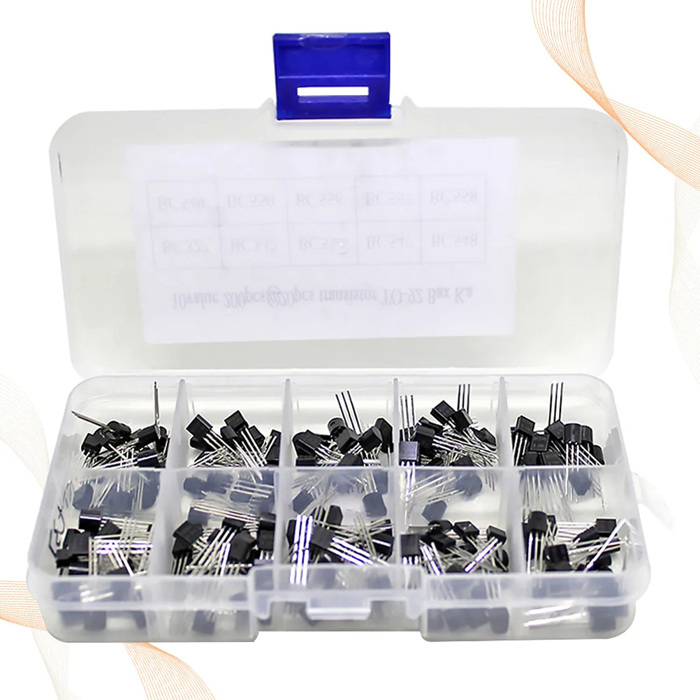 

200pcs Triode Combination 10 Specifications Lightweight Sturdy Easy Carry Portable Ergonomic Kit