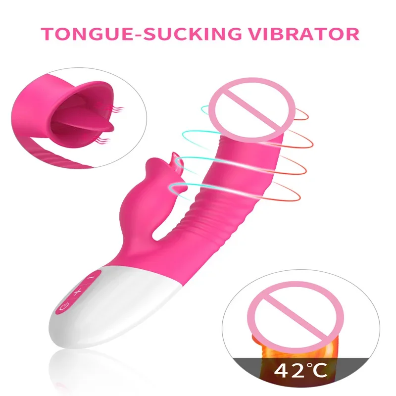 Telescopic Vibrator G Point Vibrator Rampant Rabbit Dildo Anal Big Ass Tail Porn Toys For Couple Cap Adult Goods For Men Toys